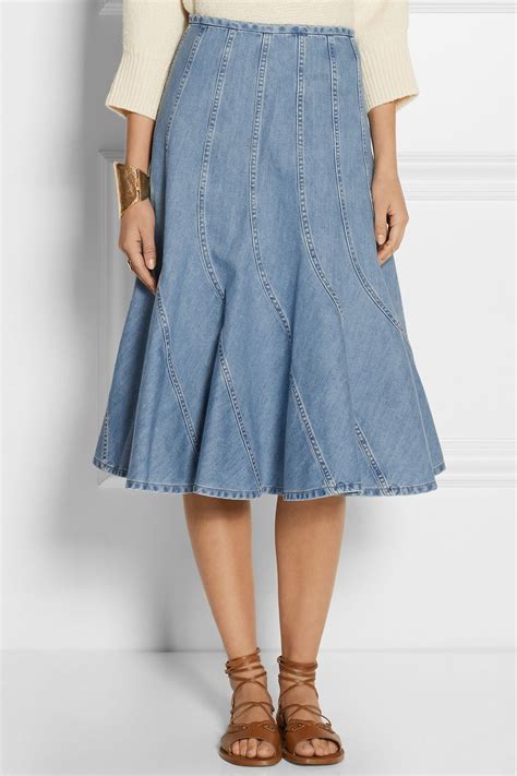 michael kors skirt with zipper|Michael Kors denim skirts.